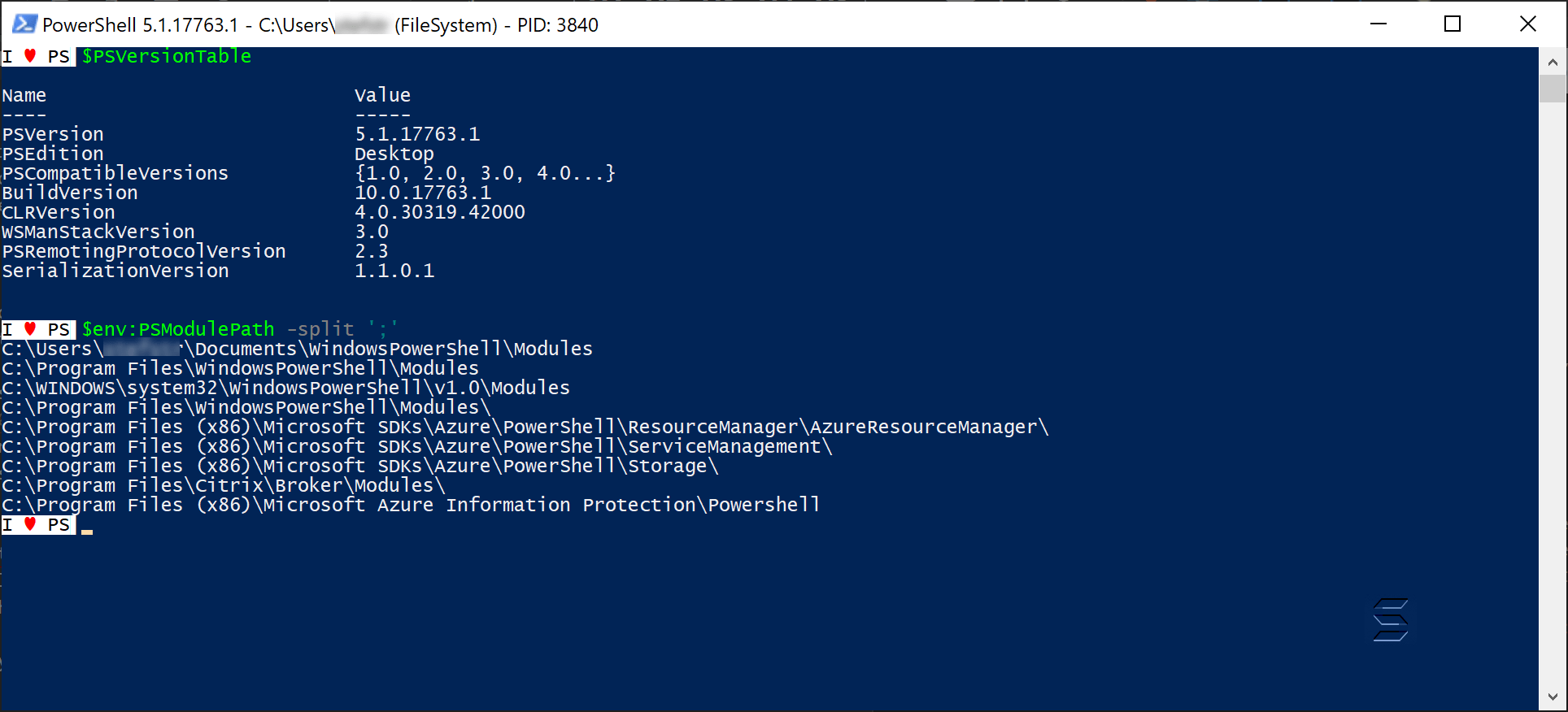 Powershell variables