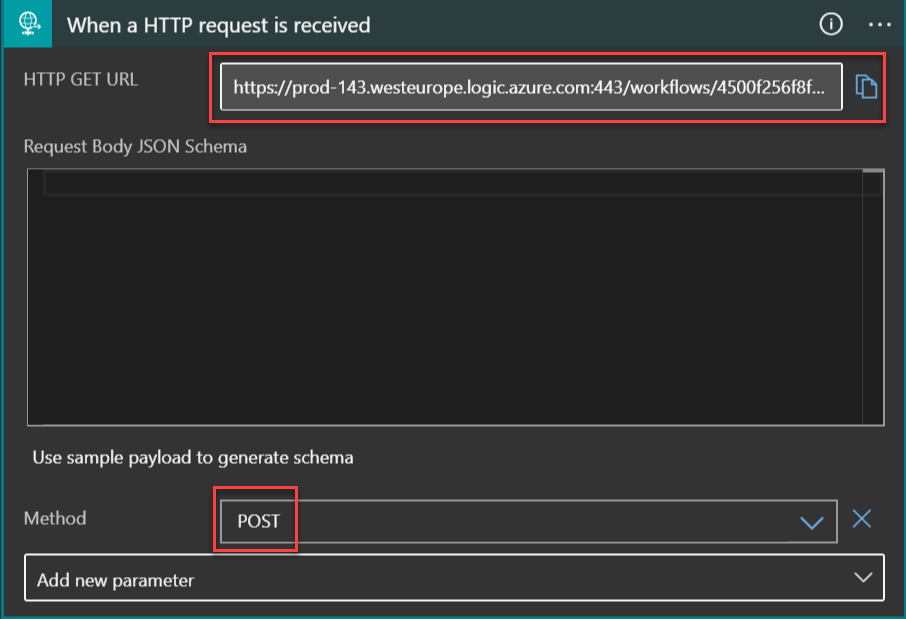 Screenshot HTTP Request Post Method